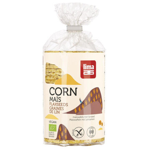 Bio Dünne Maiswaffeln Leinsamen 130 g