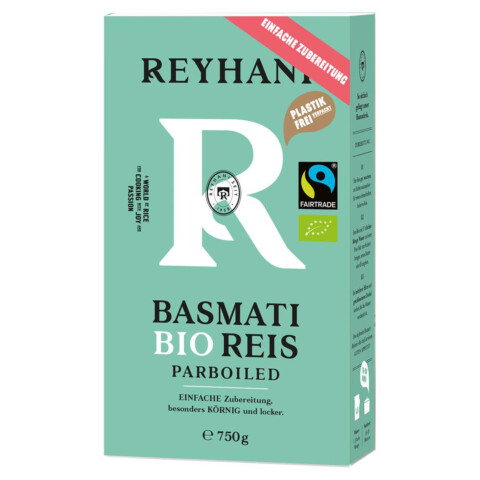 Bio Basmati Reis Parboiled 750 g