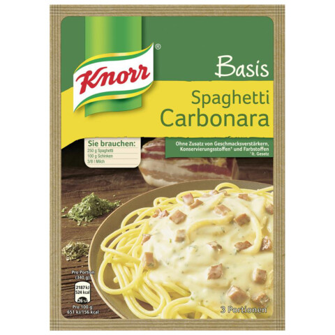 Basis Spaghetti Carbonara