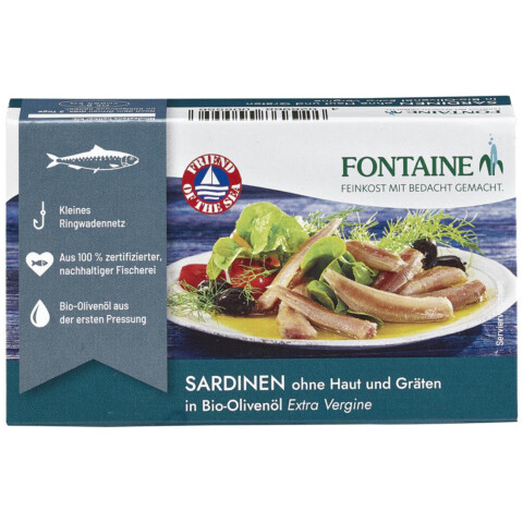 Sardinen in Bio-Olivenöl 120 g