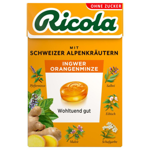 Ingwer-Orangenminze zuckerfrei 50 g