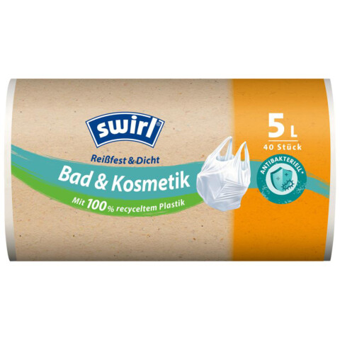 Müllsäcke mit Griff weiß 5l  40 Stk