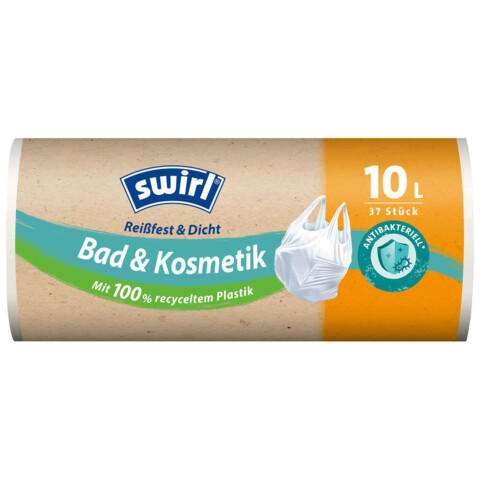 Müllsäcke mit Griff weiß 10l  37 Stk