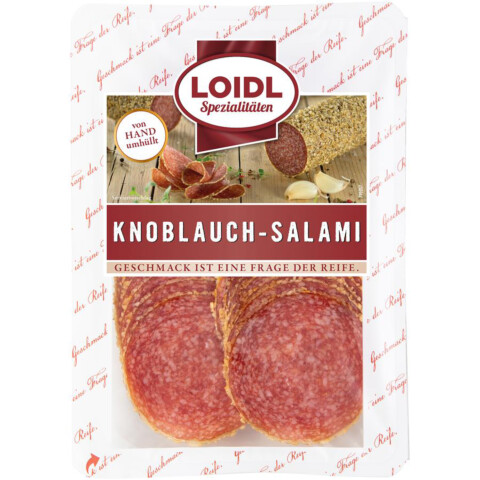 Knoblauchsalami geschnitten 75 g