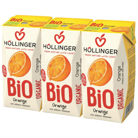 Bio Orangensaft g'spritzt 3x0,2 l