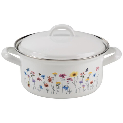 Kasserolle Flora mit Deckel ø14 cm