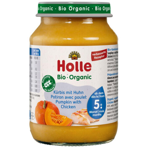 Bio Kürbis mit Huhn >5M 190 g