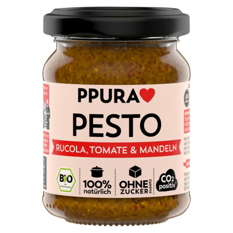 Bio Pesto Rucola, Tomate & Mandeln 120 g