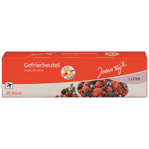 Gefrierbeutel mit Zip 1l 20 Stk