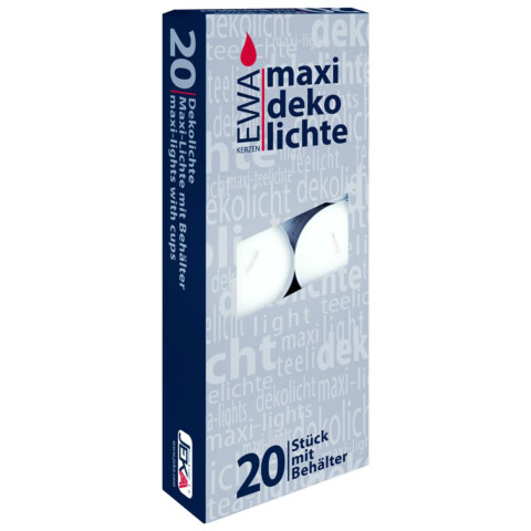 Teelichte Maxi/Jumbo 20 Stk