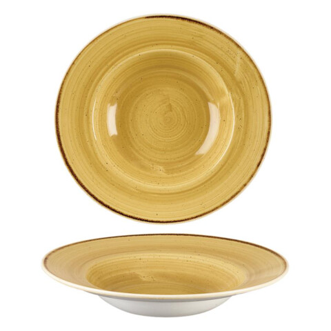 Stonecast Teller tief mustard ø24 cm