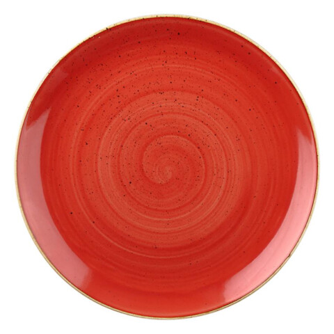 Stonecast Teller coup red ø26 cm