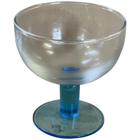 Eisglas mit blauen Stiel  45 cl