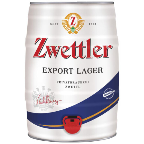 Zwettler Export Lager Fass 5 l