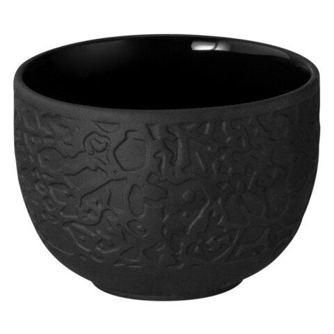 Nori Dipschale relief schwarz ø7,2 cm