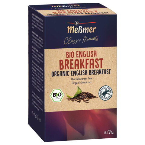 Bio English Breakfast Schwarz-Tee 18 Btl