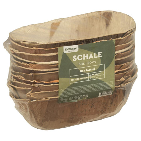 Palmblatt Schale 220x125x60mm 10 Stk