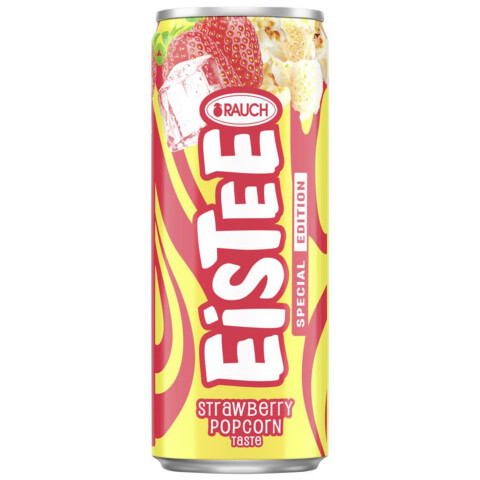 Eistee Strawberry Popcorn Dose 0,33 l