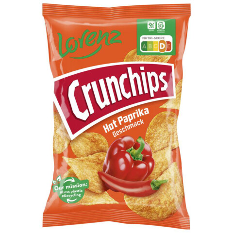 Lorenz Crunchips Hot Paprika   150 g