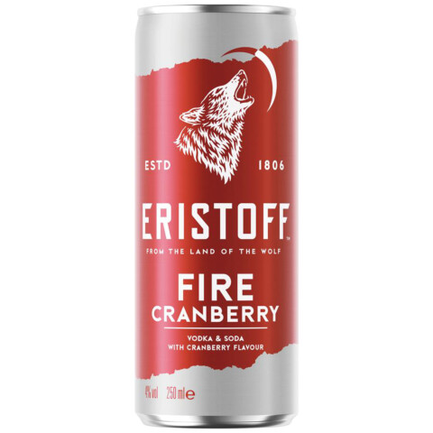 Fire cranberry 4% Vol.  250 ml