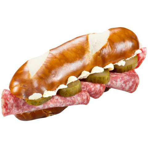 Laugenstange m. Salami u.Gurke 132 g