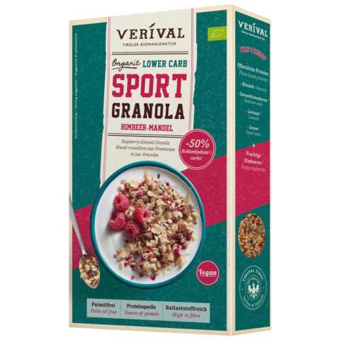Bio Lower Carb Granola Himb.-Mand. 400 g