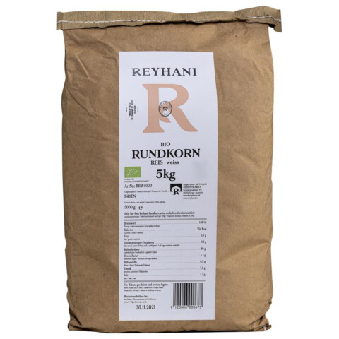 Bio Reis Rundkorn weiß 5 kg