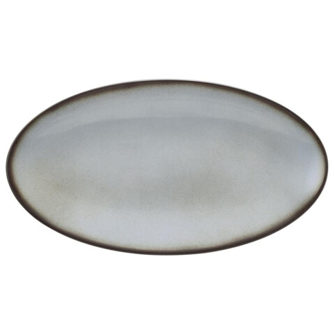 Fantastic Coupplatte grau oval 33x18 cm