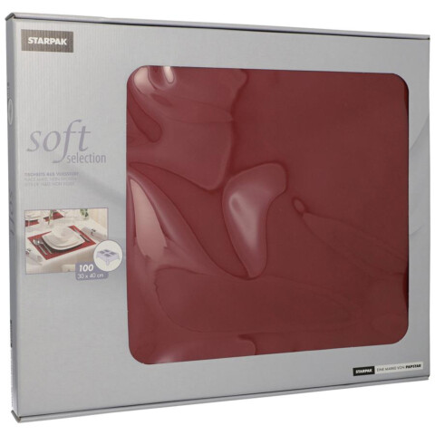 Tischset bordeaux 30x40cm 100 Stk