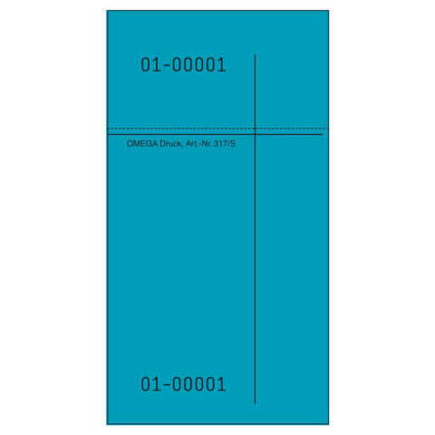 Kellnerblock 14x7,5 blau 100Bl 1 Stk