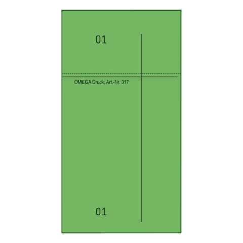 Kellnerblock 14x7,5 grün 100Bl 1 Stk