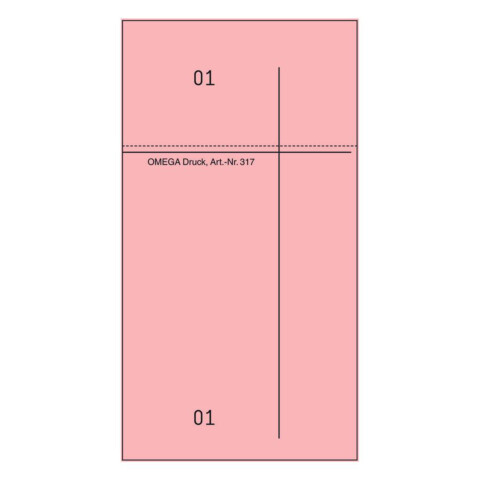 Kellnerblock 14x7,5 rosa 100Bl 1 Stk
