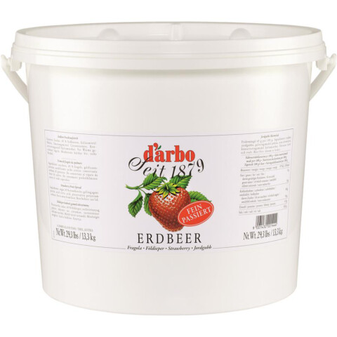 Konfitüre Erdbeer passiert  13,3 kg